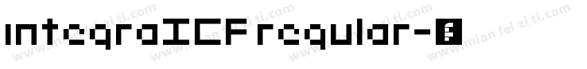 integraICF regular字体转换